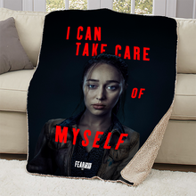 Load image into Gallery viewer, Fear The Walking Dead Season 6 Alicia Quote Sherpa Blanket