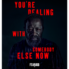 Load image into Gallery viewer, Fear The Walking Dead Season 6 Morgan Quote Sherpa Blanket