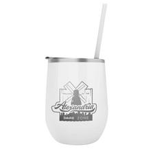 Load image into Gallery viewer, The Walking Dead Alexandria Laser Engraved Wine Tumbler with Straw