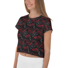 Load image into Gallery viewer, The Walking Dead Edge Women's All-Over Print Crop T-Shirt