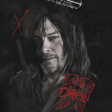 Load image into Gallery viewer, The Walking Dead Daryl Graffiti Drinking Glass