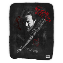 Load image into Gallery viewer, The Walking Dead Negan Graffiti Sherpa Blanket