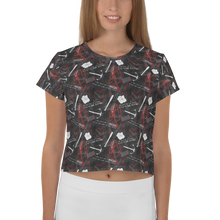 Load image into Gallery viewer, The Walking Dead Survival Women's All-Over Print Crop T-Shirt