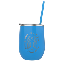 Load image into Gallery viewer, The Walking Dead Wings Laser Engraved Wine Tumbler with Straw