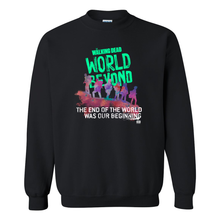 Load image into Gallery viewer, The Walking Dead: World Beyond Season 1 Quote Fleece Crewneck Sweatshirt