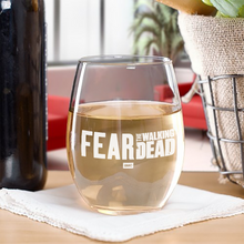 Load image into Gallery viewer, Fear The Walking Dead Season 6 Logo Laser Engraved Stemless Wine Glass
