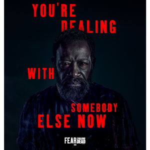 Fear The Walking Dead Season 6 Morgan Quote Sherpa Blanket