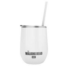 Load image into Gallery viewer, The Walking Dead Alexandria Laser Engraved Wine Tumbler with Straw

