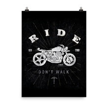 Load image into Gallery viewer, The Walking Dead Daryl Ride Don&#39;t Walk Premium Satin Poster
