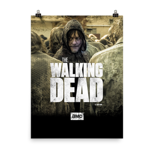 The Walking Dead Daryl Season 10 Finale Premium Satin Poster