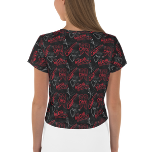 The Walking Dead Edge Women's All-Over Print Crop T-Shirt