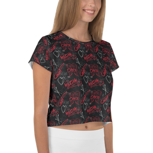 The Walking Dead Edge Women's All-Over Print Crop T-Shirt