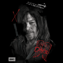 Load image into Gallery viewer, The Walking Dead Daryl Graffiti Fleece Hooded Sweatshirt
