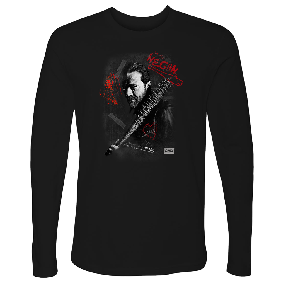 The Walking Dead Negan Graffiti Adult Long Sleeve T-Shirt