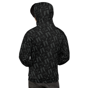 The Walking Dead Icons All-Over Print Adult Hooded Sweatshirt