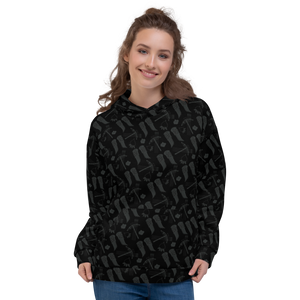 The Walking Dead Icons All-Over Print Adult Hooded Sweatshirt