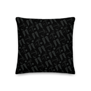 The Walking Dead Icons Throw Pillow