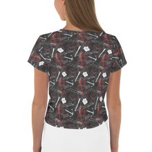 Load image into Gallery viewer, The Walking Dead Survival Women's All-Over Print Crop T-Shirt
