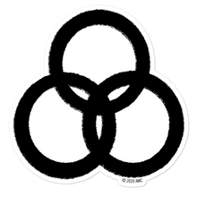 Load image into Gallery viewer, The Walking Dead: World Beyond Three Circle Entity Logo Die Cut Sticker
