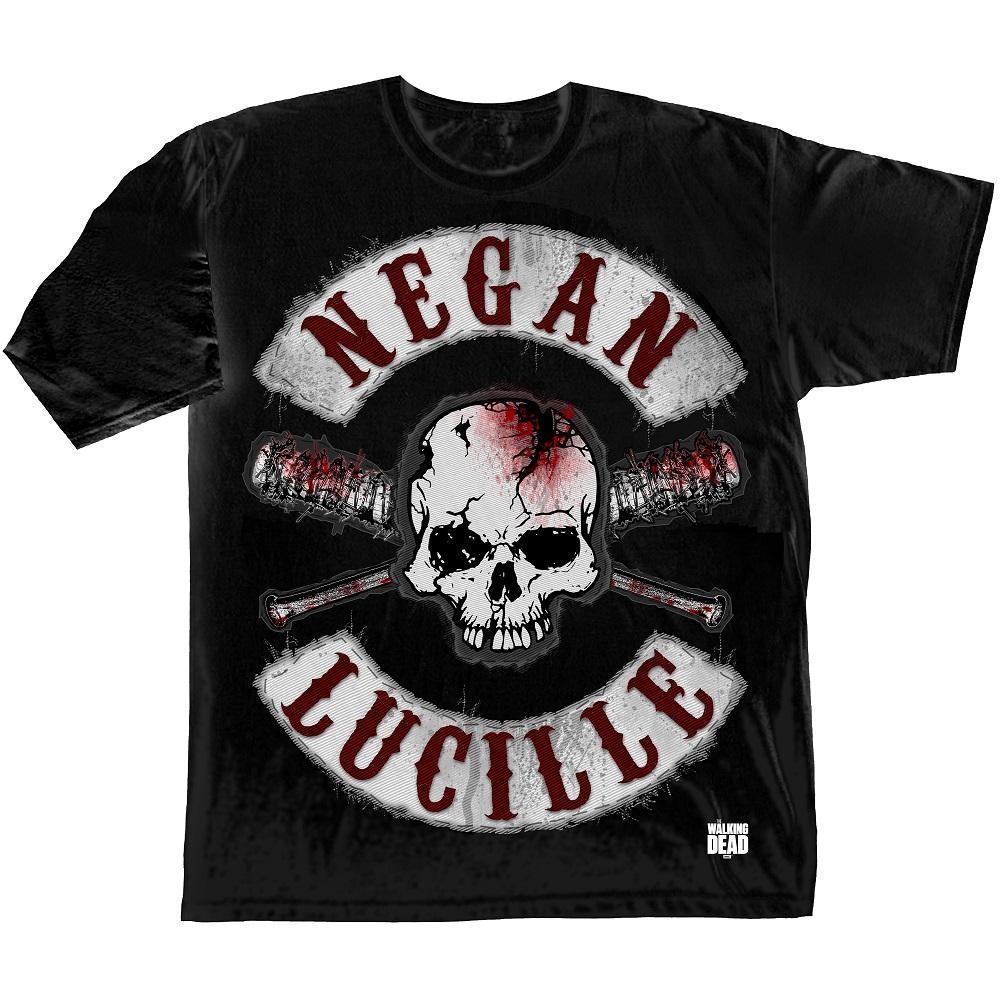 The Walking Dead Negan Lucille Crossed Bats Adult T-Shirt