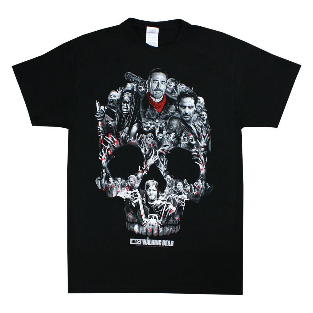 The Walking Dead Skull Montage Adult T-Shirt