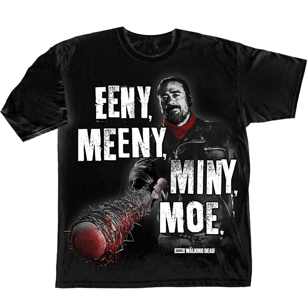 The Walking Dead Eeny Meeny Miny Moe Adult T-Shirt