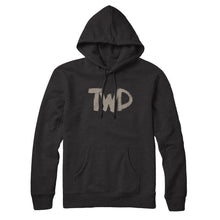 Load image into Gallery viewer, Daryl, Michonne, and Carol Duotone Hoodie with TWD Logo
