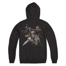 Load image into Gallery viewer, Daryl, Michonne, and Carol Duotone Hoodie with TWD Logo
